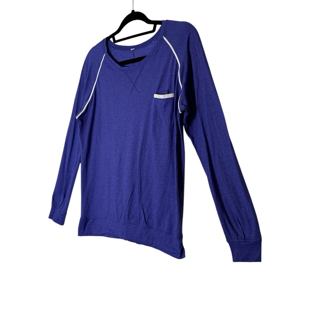 Lululemon Top Women Size 8 Purple Weightless Crew Long Sleeve Shirt Athleisure - Picture 6 of 7